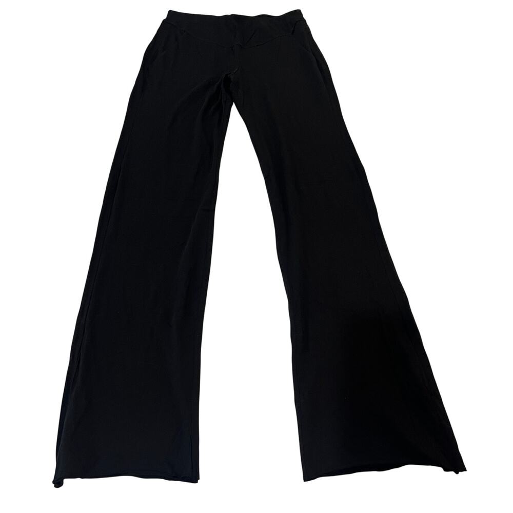 16-47 LUNYA Lahgo Women's 100% Pima Cotton Soft Modal Foldover Pant Black XS